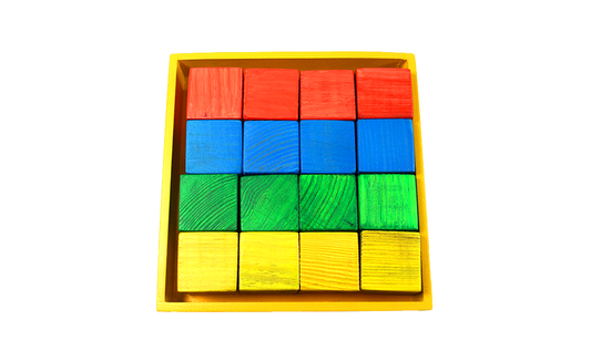 Square Blocks with Tray - 4x4