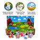 Mumtree Farm Animals Sew Habitat image: Includes shape-cut animals and object figures are providing. Kids can pretend and play with these figures for hours. It helps kids in learning the names of animals while playing.