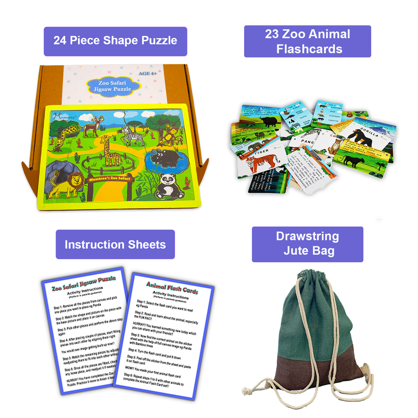 Zoo Safari Shape Puzzle