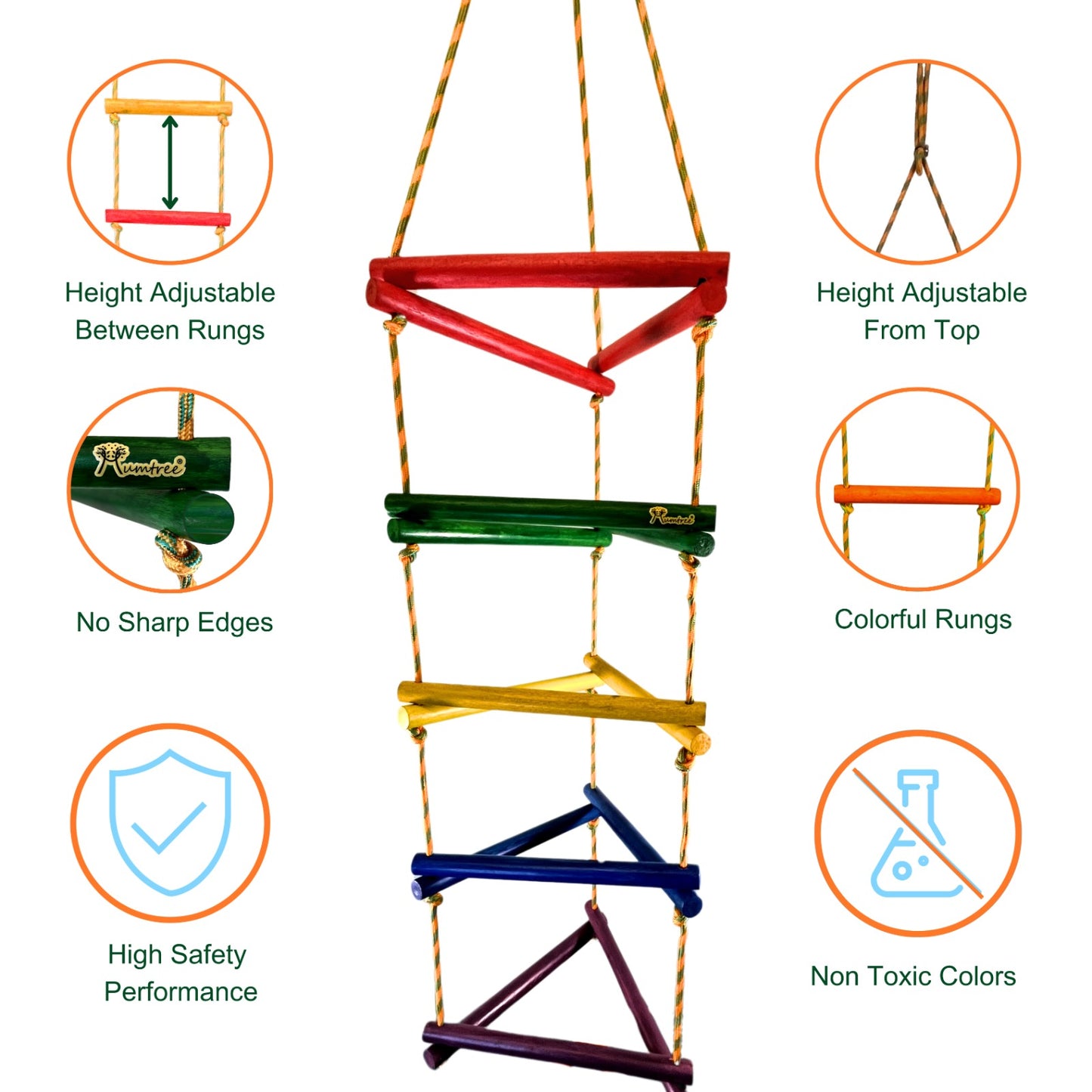 Triple Ladder - 5 Rungs Round