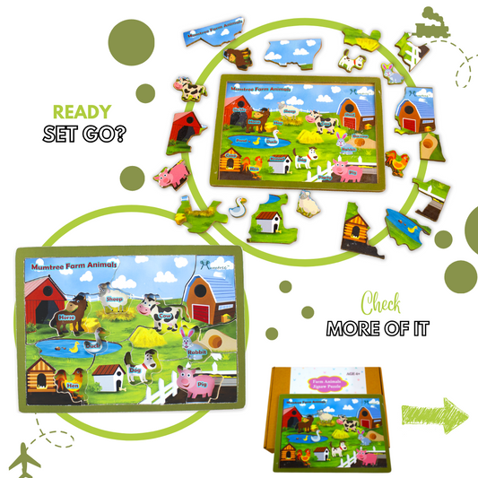 Farm Animals Shape Puzzle