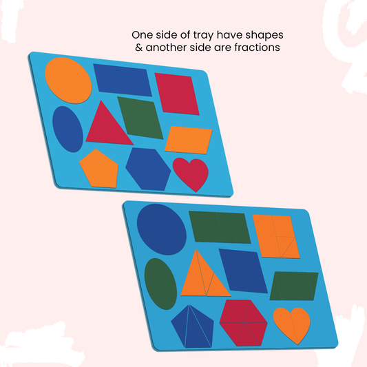 Math Shapes & Fractions Magnetic Board