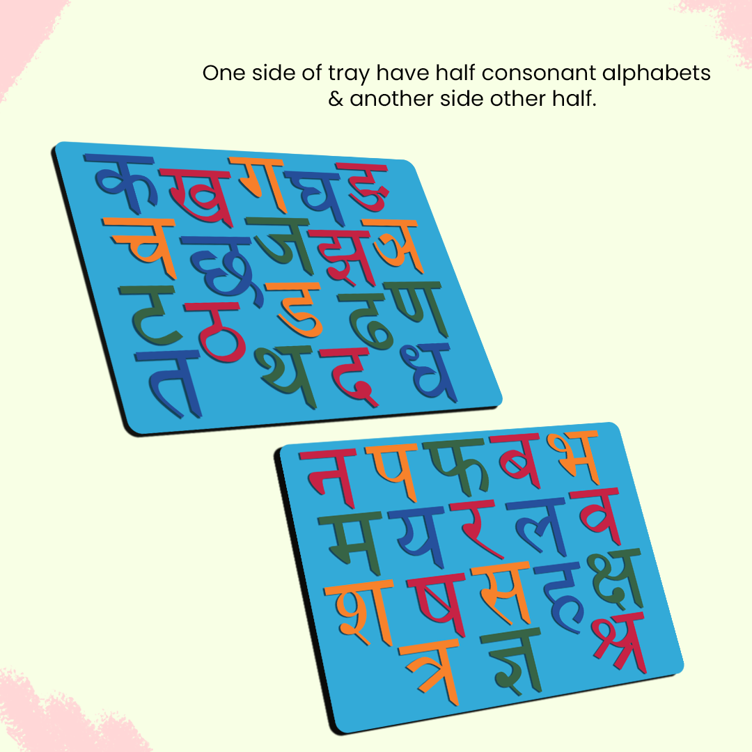 Hindi Consonants Magnetic Board