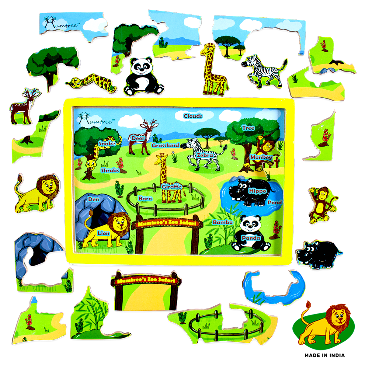 Zoo Safari Shape Puzzle