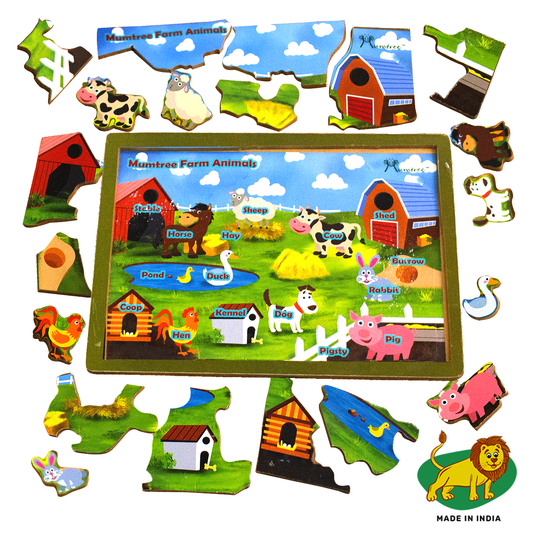 Farm Animals Shape Puzzle