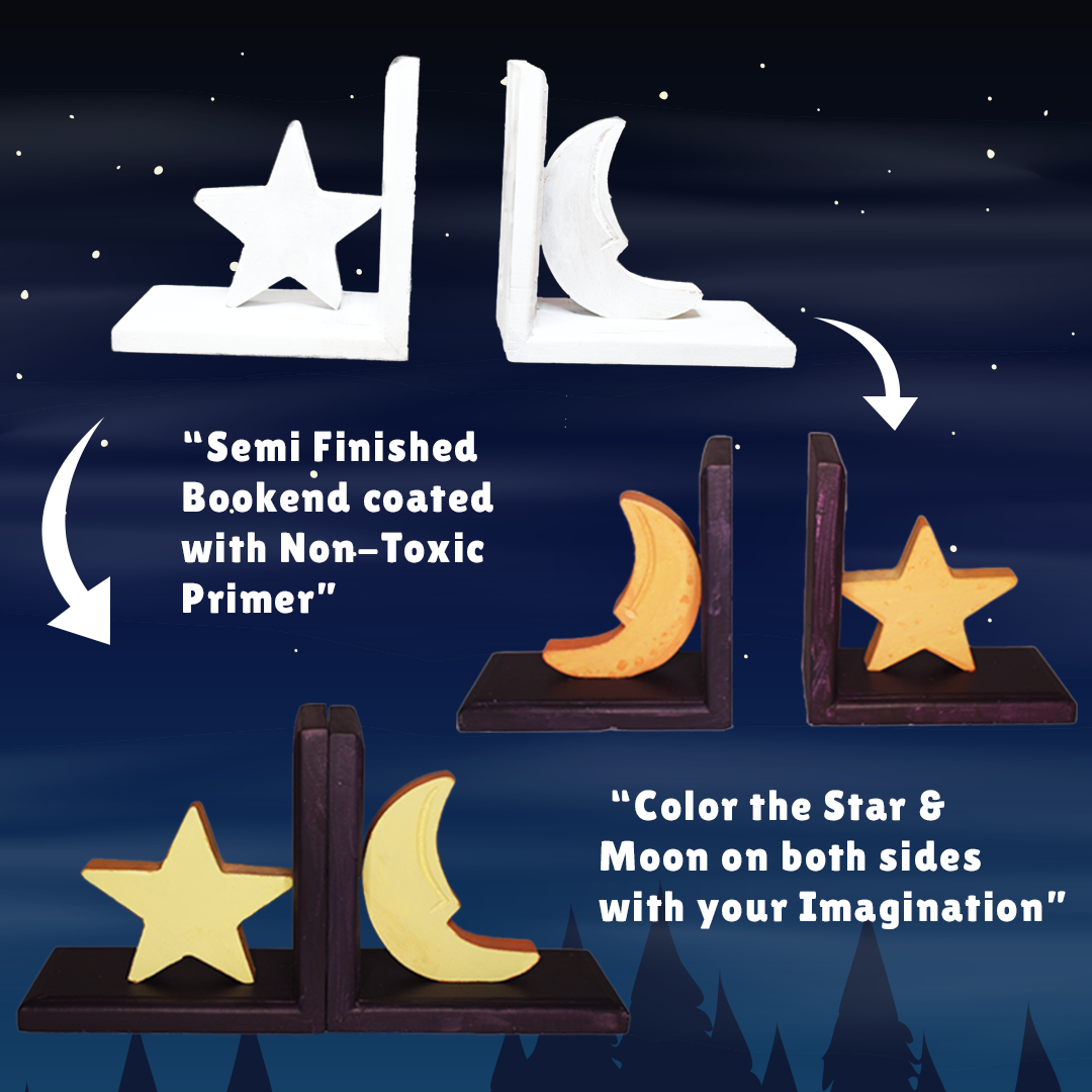 Star & Moon Bookend